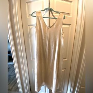 Tahari Cream Linen Dress